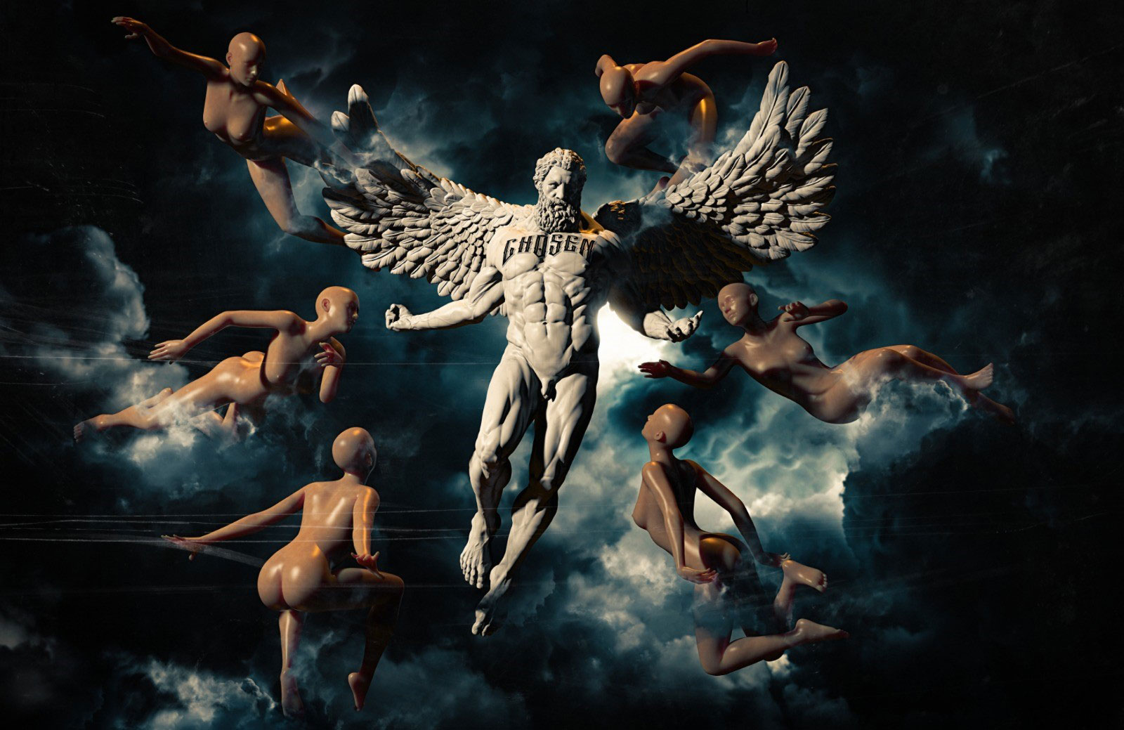 Chosen by Emre Yusufi, wall work, presented by Art.M Luxembourg