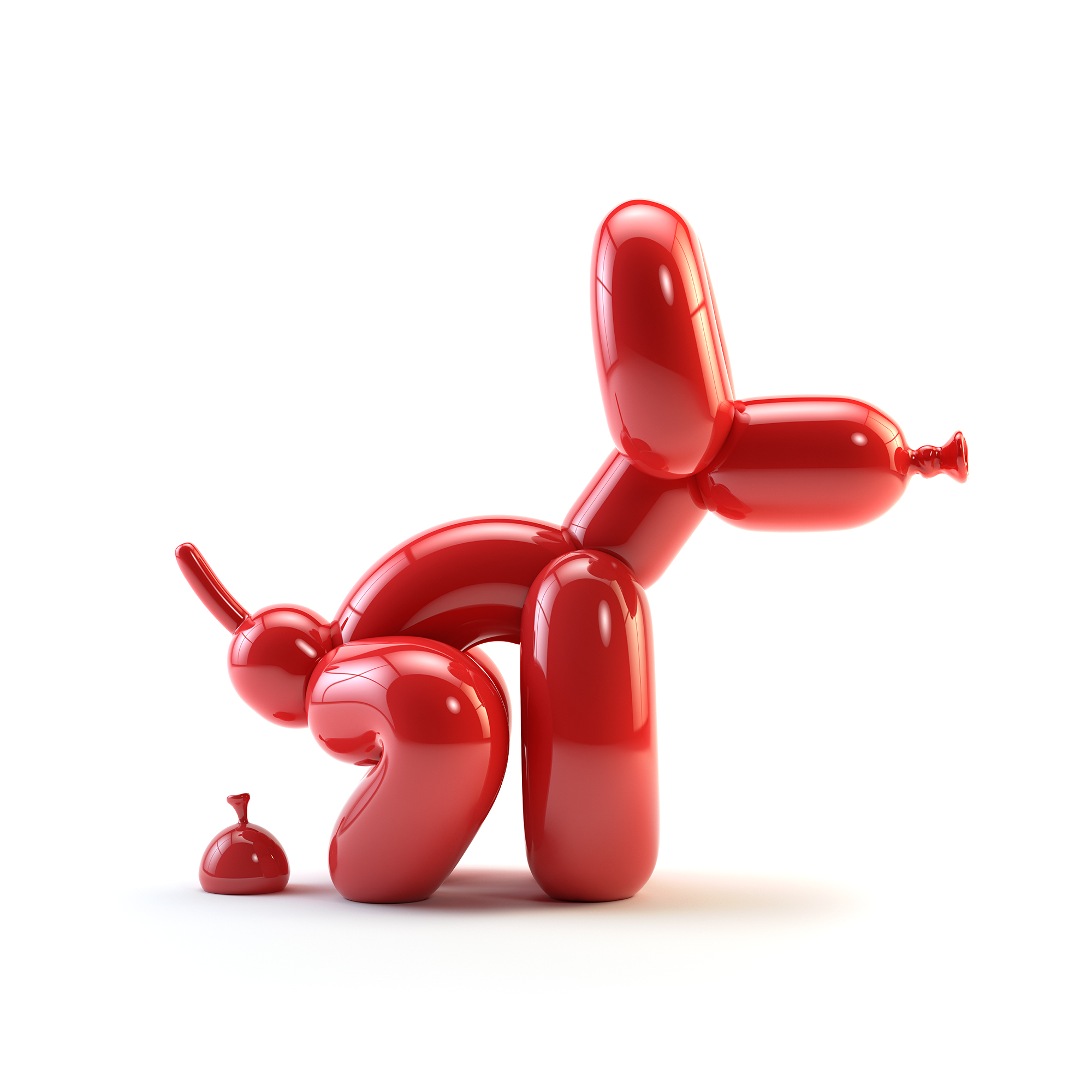 Red POPek by Seb Burdon, sculpture, presented by Art.M Luxembourg